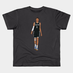 Victor Wembanyama Digital Illustration Kids T-Shirt